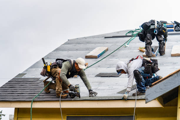Professional Gutter Installation technician working in Ridgeway, WV